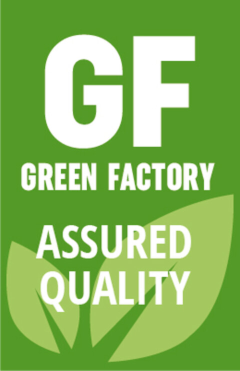 GF GREEN FACTORY ASSURED QUALITY Logo (EUIPO, 03/15/2019)