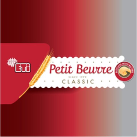 ETİ Petit Beurre since 1979 classic biscuits with butter Logo (EUIPO, 04/24/2019)