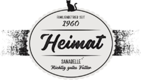 FAMILIENBETRIEB SEIT 1960 Heimat SANABELLE Richtig gutes Futter Logo (EUIPO, 24.05.2019)