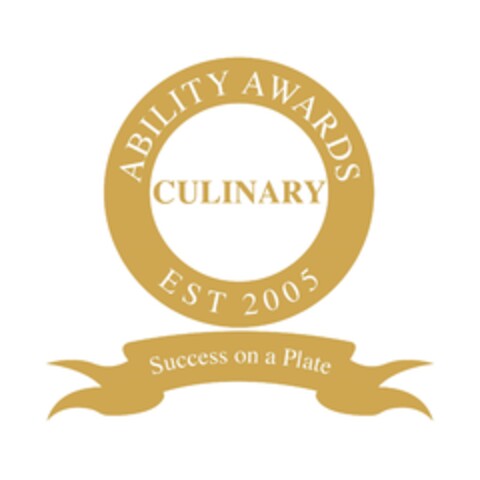 CULINARY ABILITY AWARDS - EST 2005 -  Success on a Plate Logo (EUIPO, 30.12.2019)