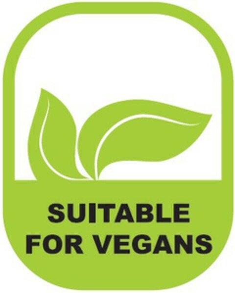 SUITABLE FOR VEGANS Logo (EUIPO, 06.08.2021)