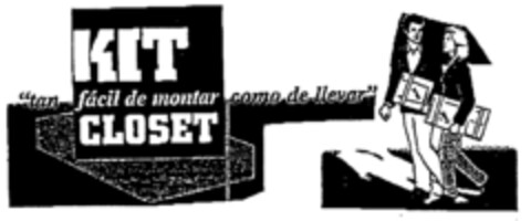 KIT CLOSET "tan fácil de montar como de llevar" Logo (EUIPO, 09/22/1998)