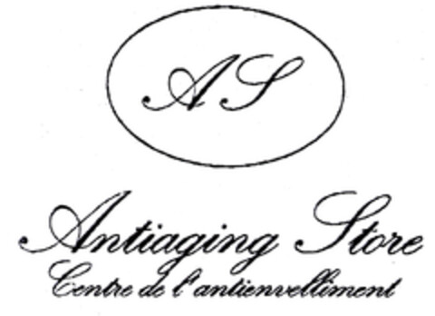 AS Antiaging Store Centre de l'antienvelliment Logo (EUIPO, 12.05.2003)