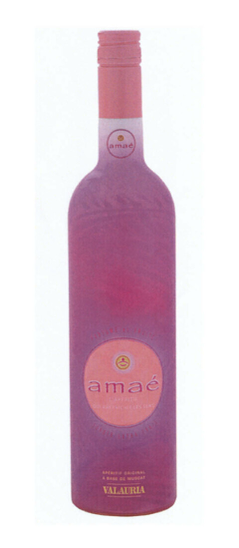 amaé amaé L'APÉRITIF QUI RAFRAîCHIT LES SENS APÉRITIF ORIGINAL A BASE DE MUSCAT VALAURIA Logo (EUIPO, 04/26/2006)