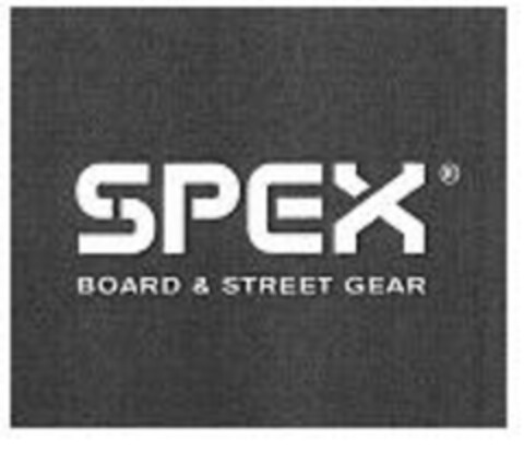 SPEX BOARD & STREET GEAR Logo (EUIPO, 30.08.2006)