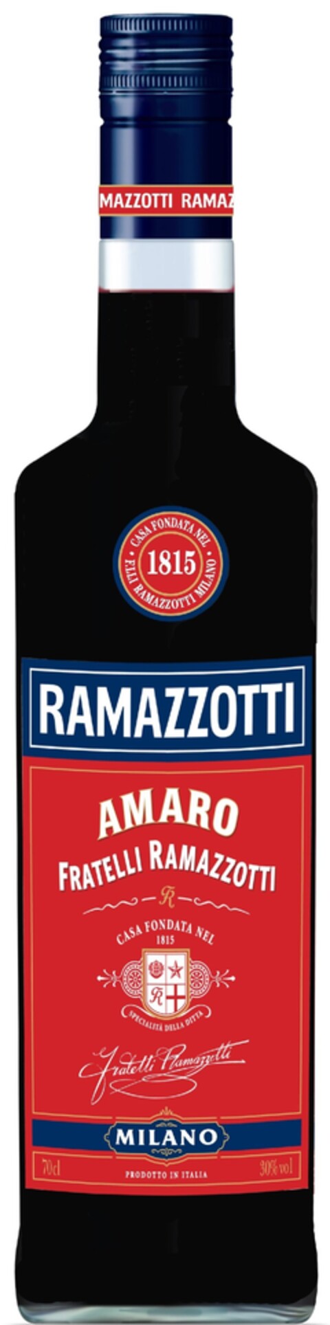 Ramazzotti, Casa Fondata Nel 1815, F.lli Ramazzotti Milano  Amaro, Fratelli Ramazzotti, Specialiata Della Dittta Milano Prodotti in Italia 70cl 30% vol Logo (EUIPO, 25.03.2011)