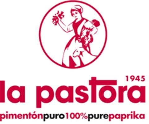 la pastora 1945 pimentónpuro100%purepaprika Logo (EUIPO, 03.02.2014)