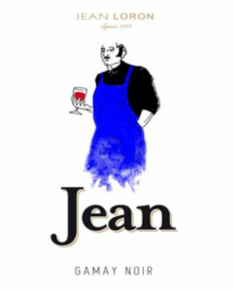 JEAN LORON depuis 1711 Jean GAMAY NOIR Logo (EUIPO, 10.12.2015)