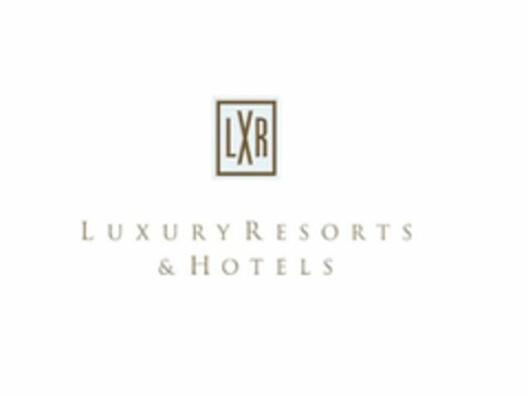 LXR LUXURY RESORTS & HOTELS Logo (EUIPO, 06/21/2017)