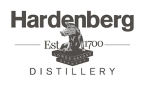 Hardenberg Est. 1700 LOWER SAXONY GERMANY DISTILLERY Logo (EUIPO, 24.01.2018)