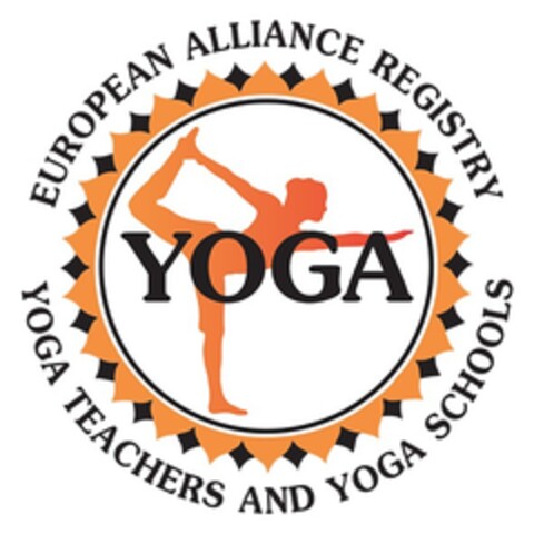 YOGA EUROPEAN ALLIANCE REGISTRY YOGA TEACHERS AND  YOGA SCHOOLS Logo (EUIPO, 28.09.2018)