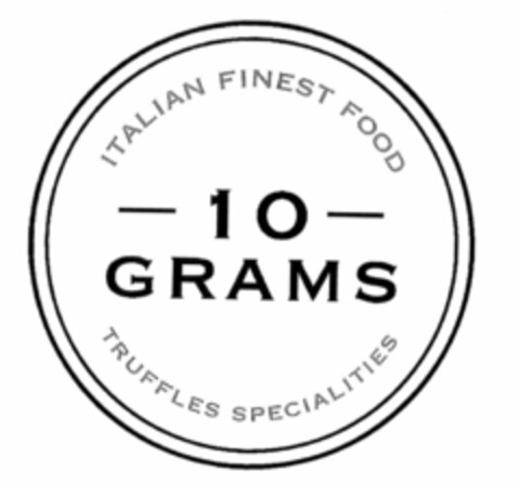 ITALIAN FINEST FOOD TRUFFLES SPECIALITIES 10 GRAMS Logo (EUIPO, 11.03.2022)