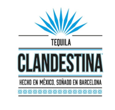 TEQUILA CLANDESTINA HECHO EN MÉXICO. SOÑADO EN BARCELONA Logo (EUIPO, 08.09.2021)