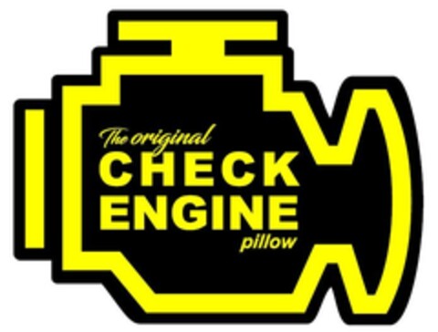 The original CHECK ENGINE pillow Logo (EUIPO, 07.03.2023)