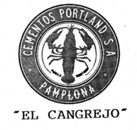 EL CANGREJO CEMENTOS PORTLAND S.A. PAMPLONA Logo (EUIPO, 01.04.1996)