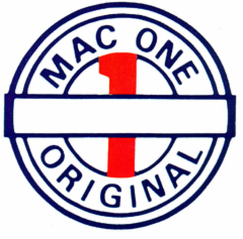 MAC ONE ORIGINAL 1 Logo (EUIPO, 20.02.1997)