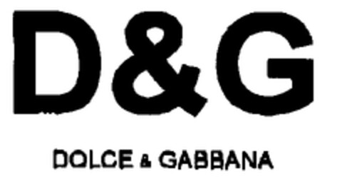 D&G DOLCE & GABBANA Logo (EUIPO, 27.07.1999)