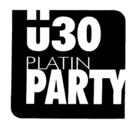ü30 PLATIN PARTY Logo (EUIPO, 12/11/2006)