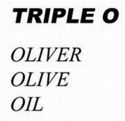 TRIPLE 0 OLIVER OLIVE OIL Logo (EUIPO, 19.02.2008)