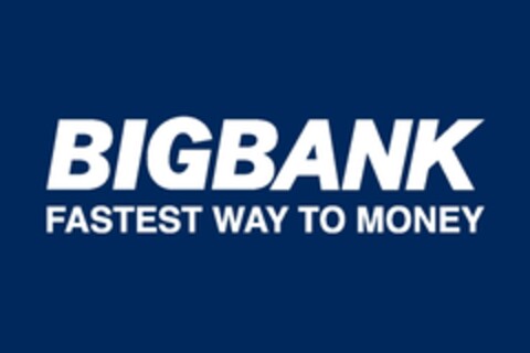 BIGBANK FASTEST WAY TO MONEY Logo (EUIPO, 04.06.2008)