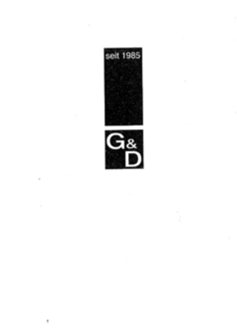 G & D seit 1985 Logo (EUIPO, 18.11.2009)