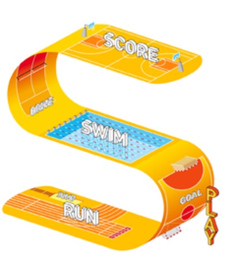 S PLAY RUN SWIM GOAL JUMP SCORE DRIVE Logo (EUIPO, 29.06.2011)