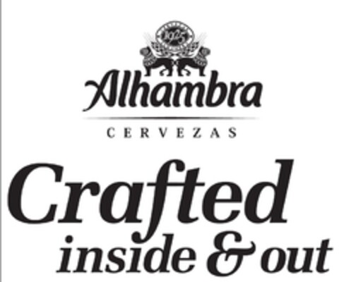 ALHAMBRA CERVEZAS CRAFTED INSIDE & OUT Logo (EUIPO, 02/13/2015)