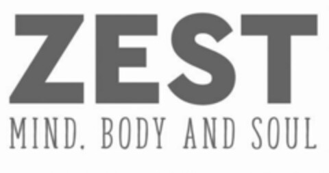 ZEST MIND. BODY AND SOUL Logo (EUIPO, 06.07.2016)