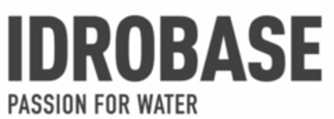 IDROBASE PASSION FOR WATER Logo (EUIPO, 07/17/2019)