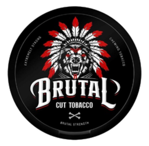 Brutal Cut Tobacco Brutal strenght Extremely strong chewing tobacco Logo (EUIPO, 12/10/2021)