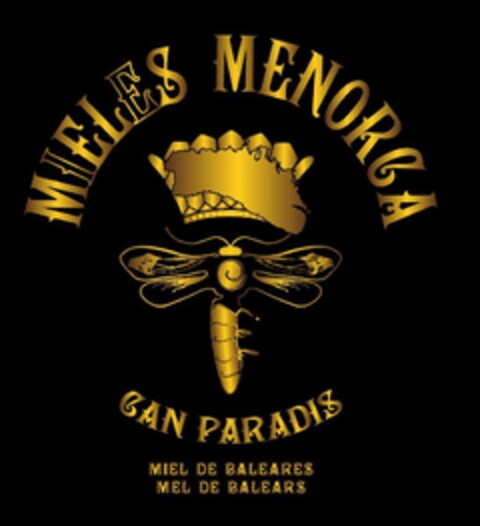 MIELES MENORCA CAN PARADIS MIEL DE BALEARES MEL DE BALEARS Logo (EUIPO, 01/10/2024)