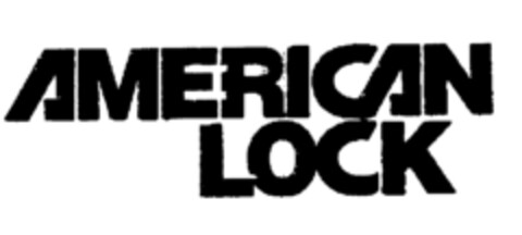 AMERICAN LOCK Logo (EUIPO, 01.04.1996)