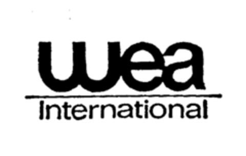 WEA INTERNATIONAL Logo (EUIPO, 01.04.1996)