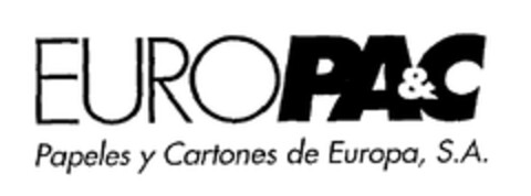 EUROPAC & Papeles y Cartones de Europa, S.A. Logo (EUIPO, 16.12.1997)