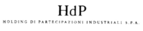 HdP HOLDING DI PARTECIPAZIONI INDUSTRIALI S.P.A. Logo (EUIPO, 12/16/1999)