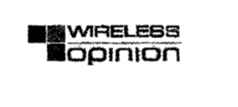 WIRELESS opinion Logo (EUIPO, 26.04.2001)
