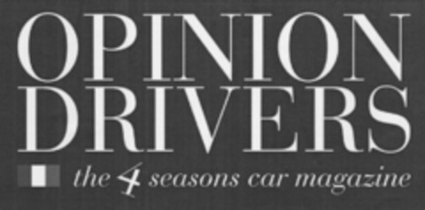 OPINION DRIVERS the 4 seasons car magazine Logo (EUIPO, 01.04.2008)