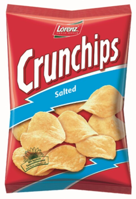 LORENZ SNACK - WORLD Crunchips Salted Mit bestem Sonnenblumenöl With finest sunflower oil Logo (EUIPO, 07/12/2012)