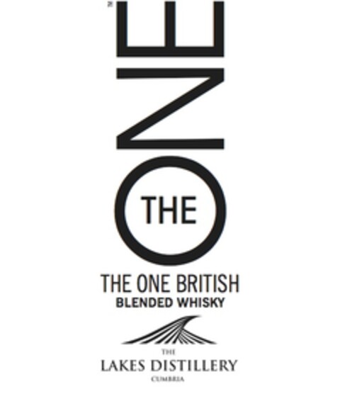 THE ONE THE ONE BRITISH BLENDED WHISKY THE LAKES DISTILLERY CUMBRIA Logo (EUIPO, 17.04.2014)