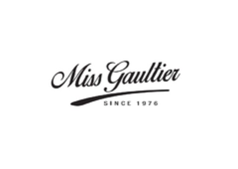 MISS GAULTIER SINCE 1976 Logo (EUIPO, 29.05.2015)