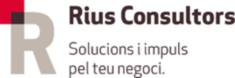 R Rius Consultors Solucions i impuls pel teu negoci. Logo (EUIPO, 02.02.2016)