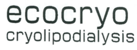 ecocryo cryolipodialysis Logo (EUIPO, 15.09.2016)