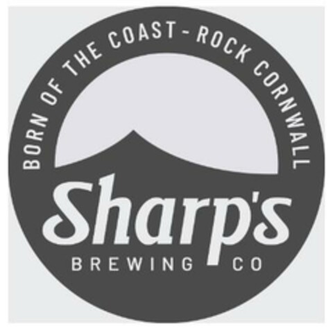 BORN OF THE COAST - ROCK CORNWALL Sharp's BREWING CO Logo (EUIPO, 09.04.2024)