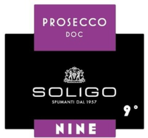 PROSECCO DOC SOLIGO SPUMANTI DAL 1957 9 NINE Logo (EUIPO, 10/02/2024)