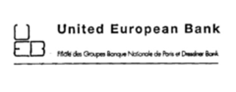 UEB United European Bank Logo (EUIPO, 06/06/1996)