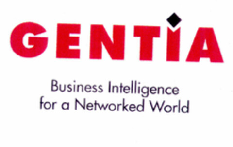 GENTIA Business Intelligence for a Networked World Logo (EUIPO, 07/04/1997)