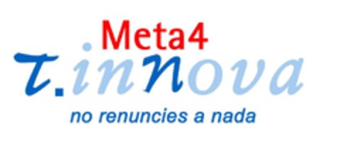 Meta4 t.innova no renuncies a nada Logo (EUIPO, 18.05.2004)