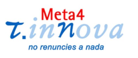 Meta4 t.innova no renuncies a nada Logo (EUIPO, 05/18/2004)