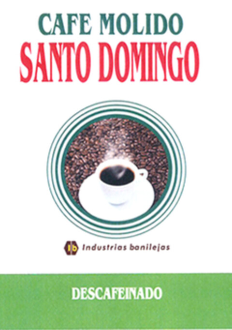 CAFE MOLDE SANTA DOMINGO Industrias banilejas DESCAFEINADO Logo (EUIPO, 04.03.2008)