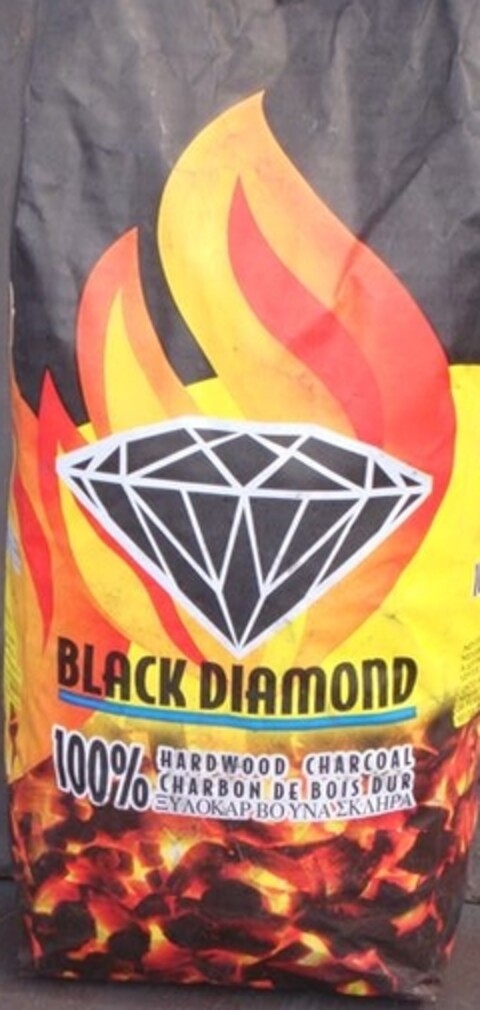 BLACK DIAMOND 100% HARDWOOD CHARCOAL CHARBON DE BOIS DUR Logo (EUIPO, 25.11.2008)